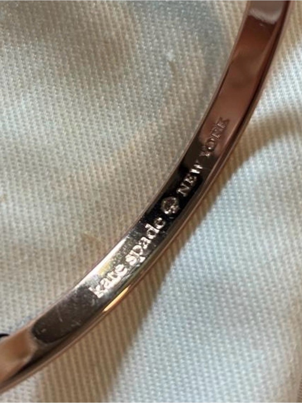 Kate Spade Rose Gold Bangle Stop & Smell The Roses - Picture 8 of 8